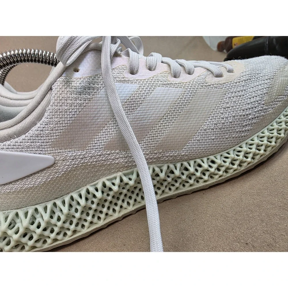 Adidas (Sz 10) Parley x 4D Run 1.0 LTD White Iridescent Running Shoes FW1229